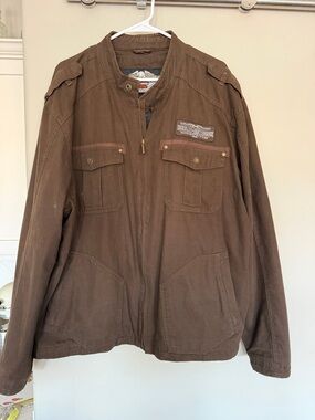 Harley-Davidson Brown Military Field-Style Jacket